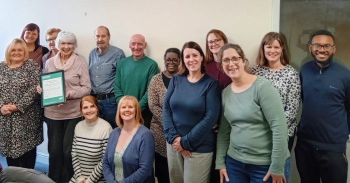 Derbyshire Carers Association Awarded Carers Trust Excellence for Carers Quality Standard